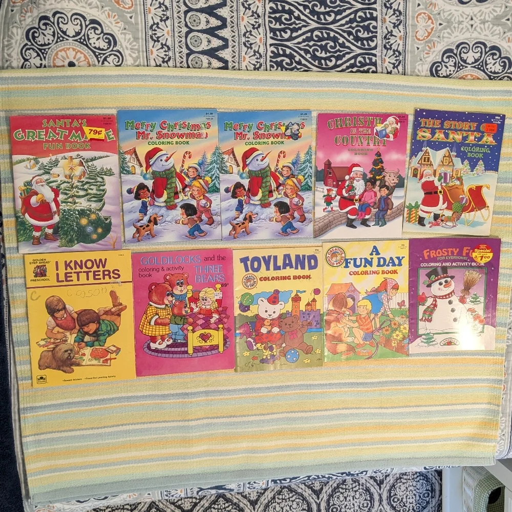 ⭐ VINTAGE used Coloring Books